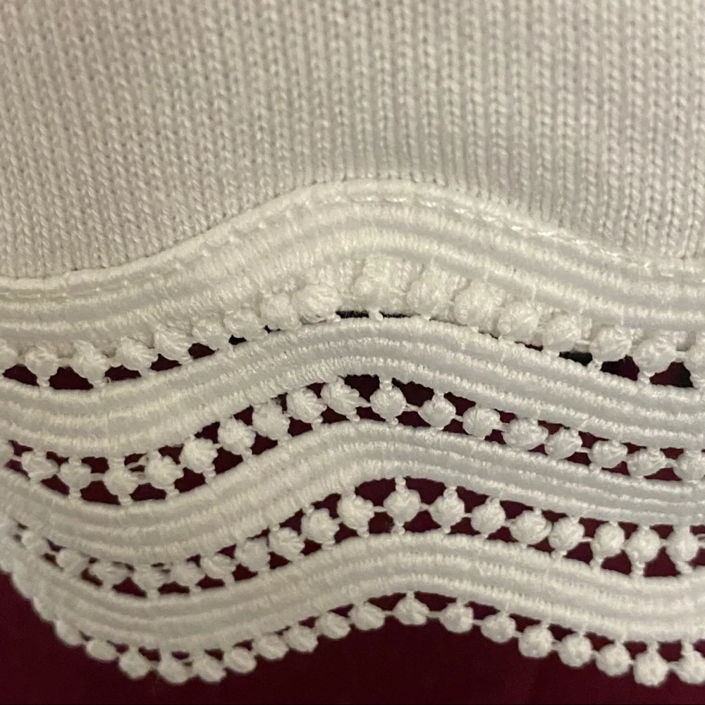 Calvin Klein Ivory Open-Front Sweater - Picture 3 of 4